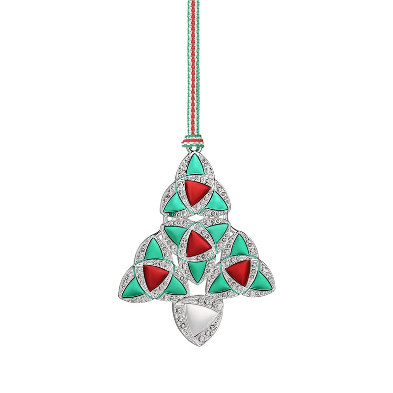 Newbridge Green & Red Celtic Christmas Tree Decoration