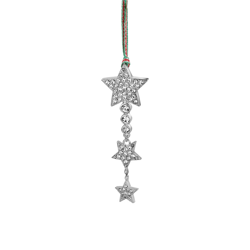 Newbridge Star with Clear Stone Christmas Tree Decoration