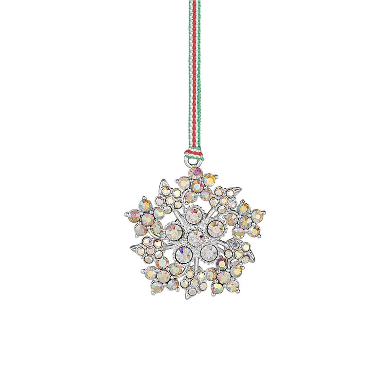 Newbridge Snowflake with AB Crystals Christmas Tree Decoration