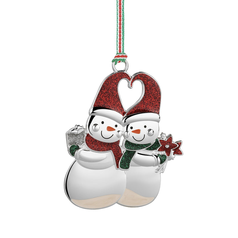 Newbridge Snowman Couple Christmas Tree Decoration