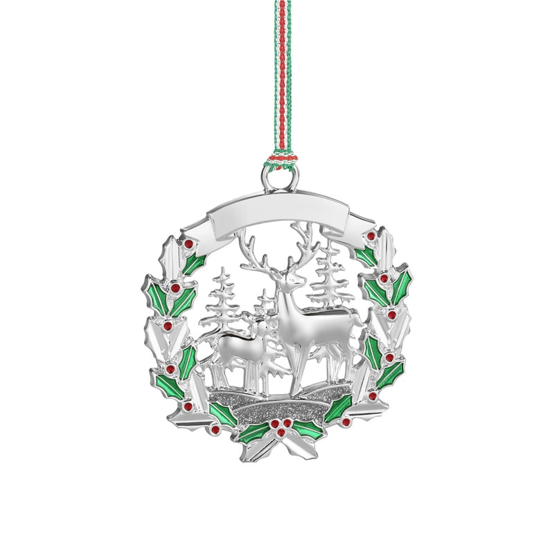 Newbridge Deer with Holly Christmas Tree Decoration