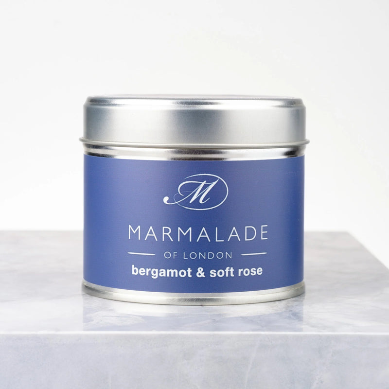 Marmalade of London Bergamot & Soft Rose Medium Tin Candle