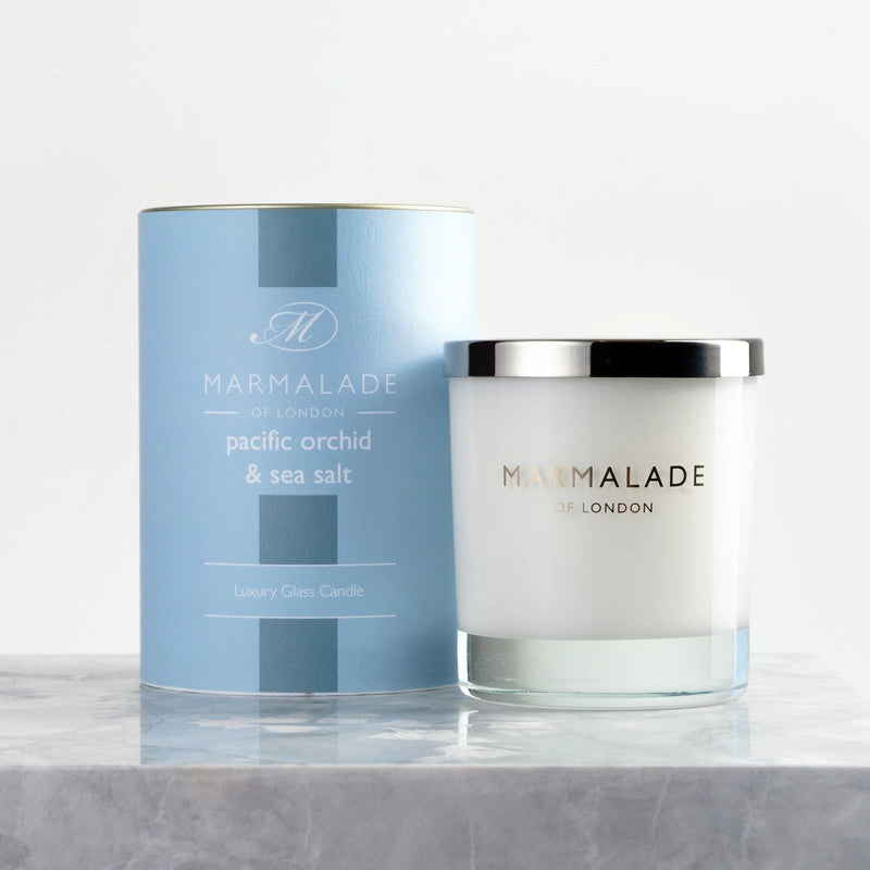 Marmalade of London Pacific Orchid & Sea Salt Glass Candle