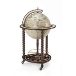 The Globe Company Explora Old White Italian Globe Bar