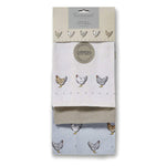 Cooksmart Hen House Lane 3 pack tea towels