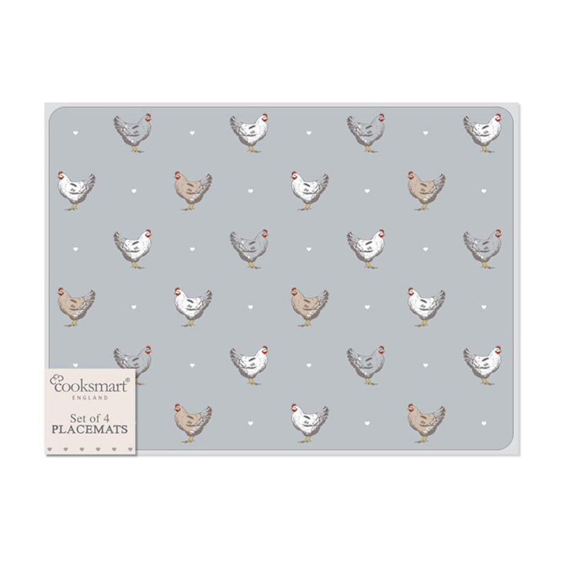 Cooksmart Hen House Lane set of 4 placemats