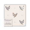 Cooksmart Hen House Lane set of 4 coasters