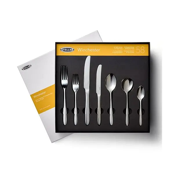 Stellar Winchester 58 piece cutlery set