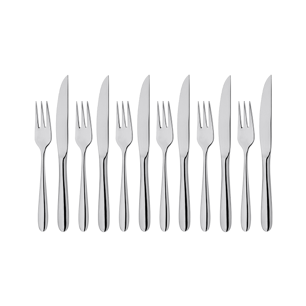 Stellar Winchester 12 Piece Steak Knife & Fork Set