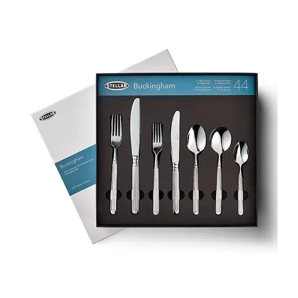 Stellar Buckingham 44 piece cutlery set