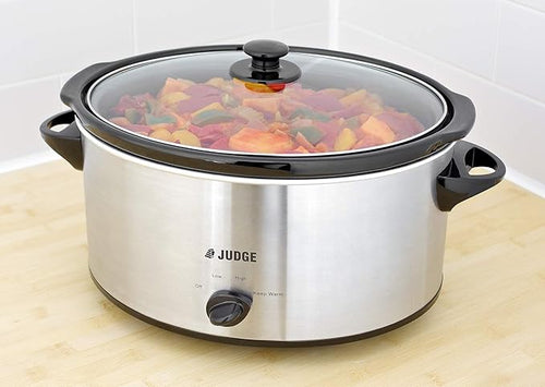 Judge Extra Large Electrical Slow Cooker 5.5 lt with Removable Ceramic Pot, Makes Up to 6/7 Portions