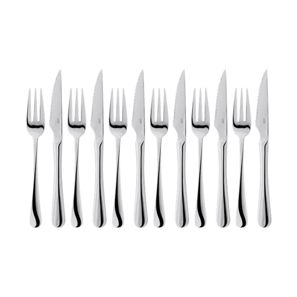 Judge Windsor 12 piece steak knife & fork set