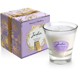 Tipperary Crystal Jardin Collection Candle - Rosemary & Blackberry