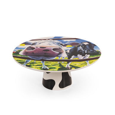 Tipperary Crystal Eoin OConnor Cow Cake Stand