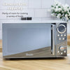 Swan Microwave Silver Mirrored Door, 20L, 800W, with Glass Turntable, 10 Power Levels