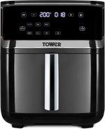 Tower Vortx 7-in-1 Air Fryer with Combo-Steam Technology, 7L, 1700W, Black