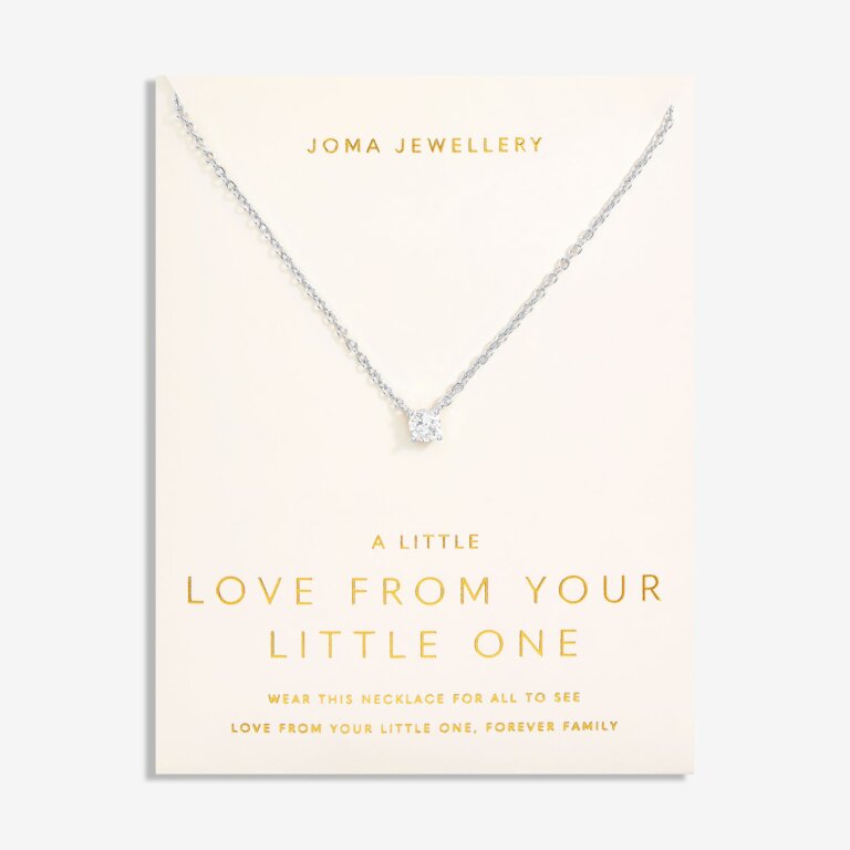 Joma Jewellery 7298 - Love From Your Little Ones 'One' Necklace In Silver Plating