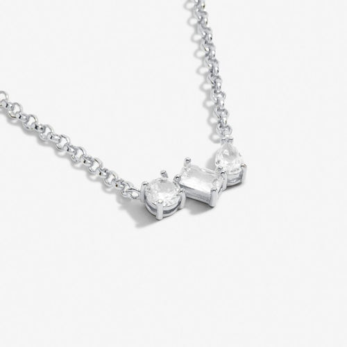 Joma Jewellery  7300 - Love From Your Little Ones 'Three' Necklace In Silver Plating