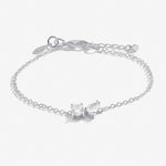 Joma Jewellery 7302 - Love From Your Little Ones 'Two' Bracelet In Silver Plating