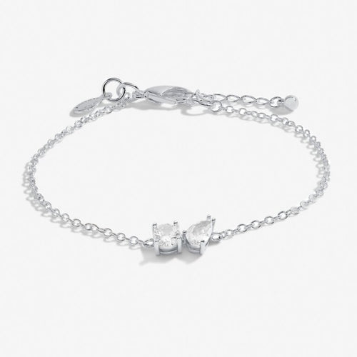 Joma Jewellery 7302 - Love From Your Little Ones 'Two' Bracelet In Silver Plating