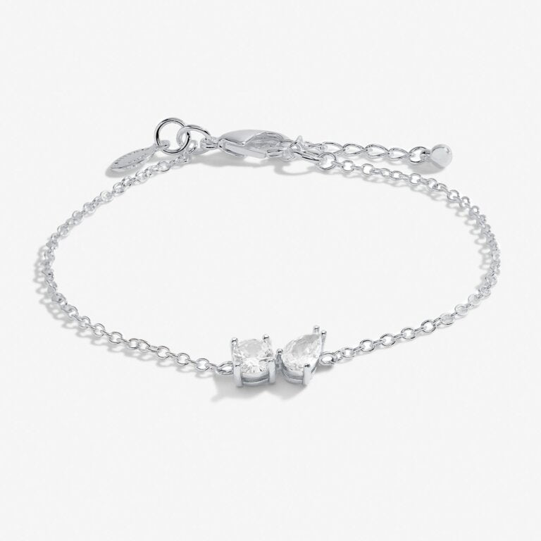 Joma Jewellery 7302 - Love From Your Little Ones 'Two' Bracelet In Silver Plating