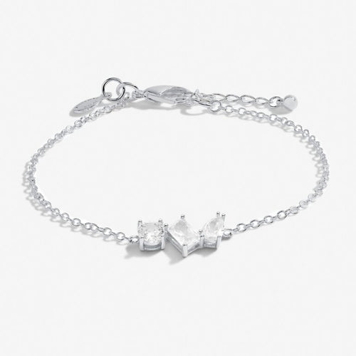 Joma Jewellery 7303 - Love From Your Little Ones 'Three' Bracelet In Silver Plating