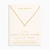 Joma Jewellery 6915 - Love From Your Little Ones 'One' Necklace In Gold Plating