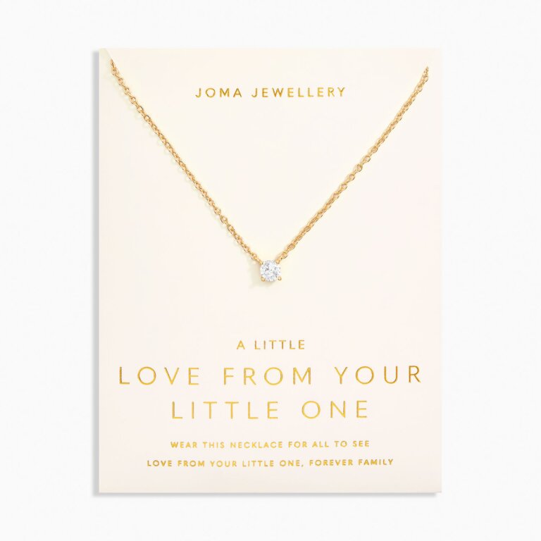 Joma Jewellery 6915 - Love From Your Little Ones 'One' Necklace In Gold Plating