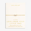 Joma Jewellery 6919 - Love From Your Little Ones 'Two' Bracelet In Gold Plating