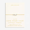 Joma Jewellery 6920 - Love From Your Little Ones 'Three' Bracelet In Gold Plating