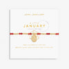 Joma Jewellery 6132 - January A Little Birthstone Gold Bracelet