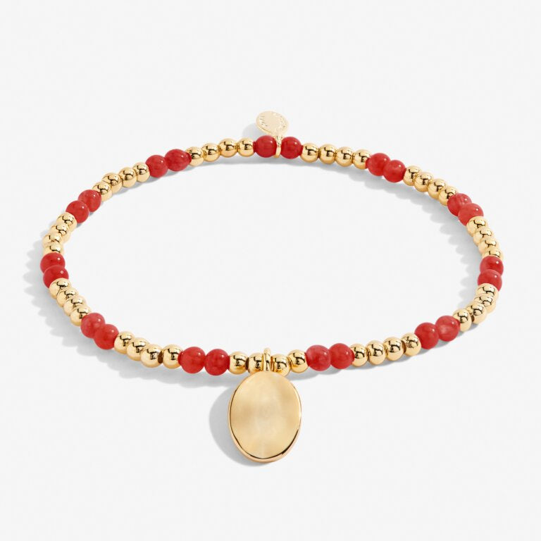 Joma Jewellery 6132 - January A Little Birthstone Gold Bracelet