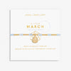 Joma Jewellery 6134 - March A Little Birthstone Gold Bracelet