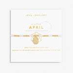 Joma Jewellery 6135 - April A Little Birthstone Gold Bracelet