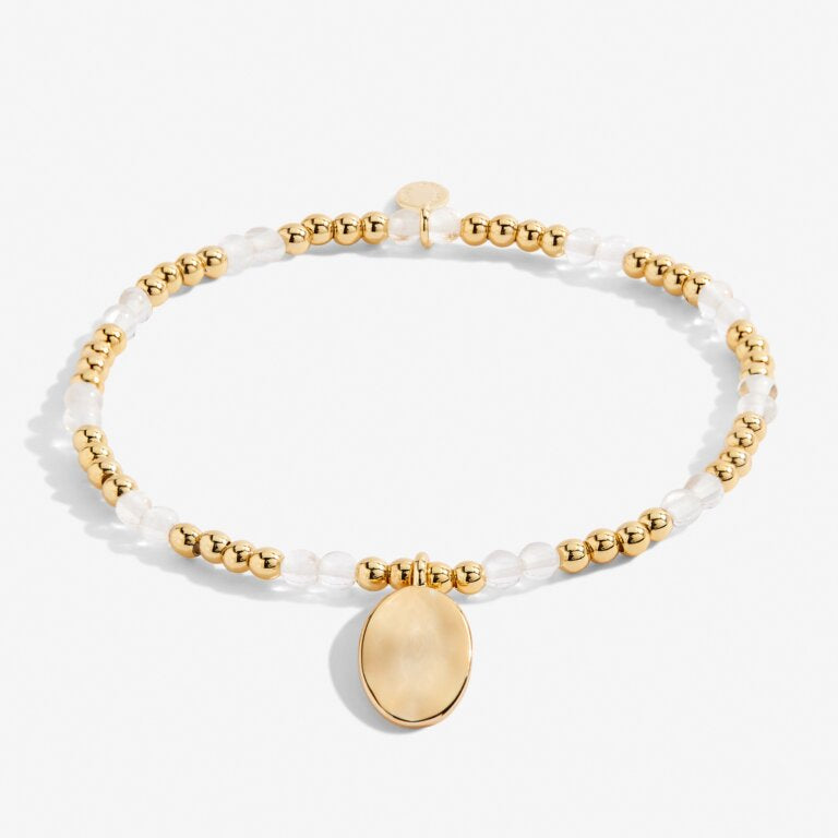 Joma Jewellery 6135 - April A Little Birthstone Gold Bracelet