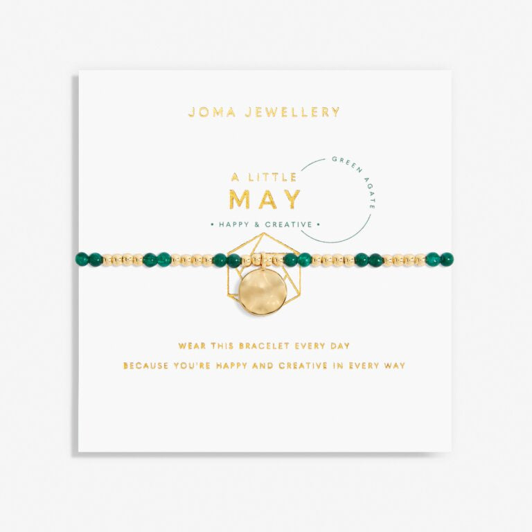 Joma Jewellery 6136 - May A Little Birthstone Gold Bracelet