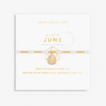 Joma Jewellery 6137 - June A Little Birthstone Gold Bracelet