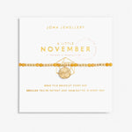 Joma Jewellery 6142 - November A Little Birthstone Gold Bracelet