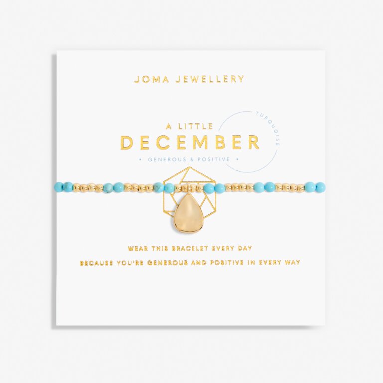 Joma Jewellery 6143 - December A Little Birthstone Gold Bracelet