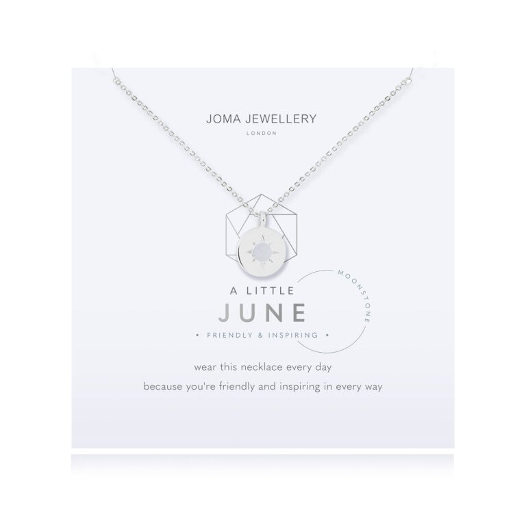 Joma Jewellery 4659 - Birthstone A Little Necklace June Moonstone