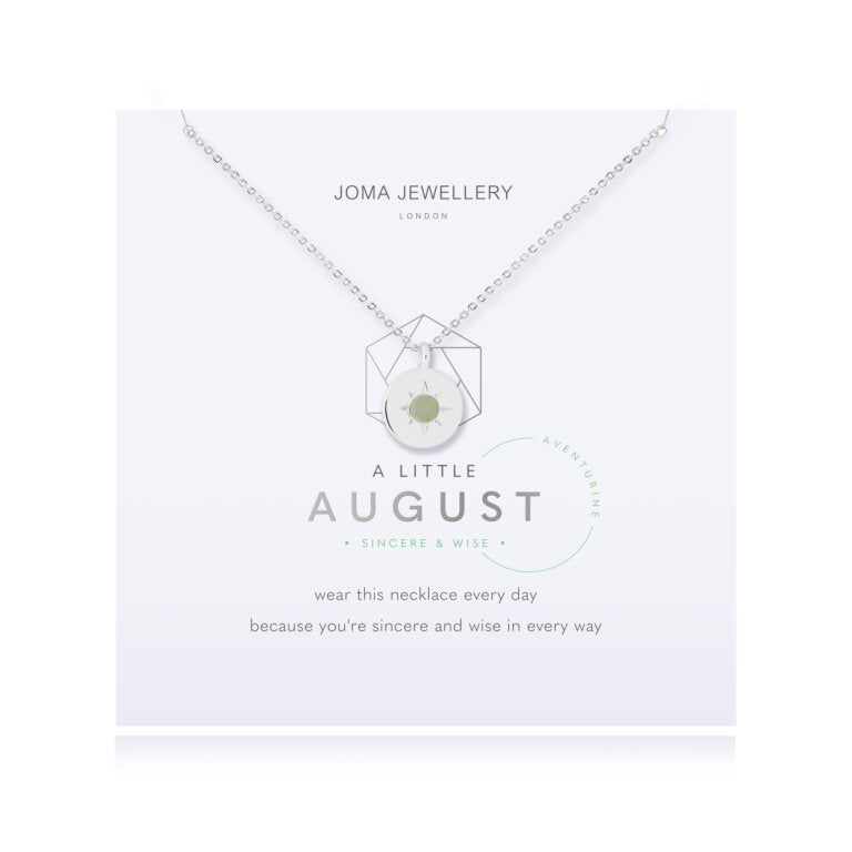 Joma Jewellery 4661 - Birthstone A Little Necklace August Aventurine