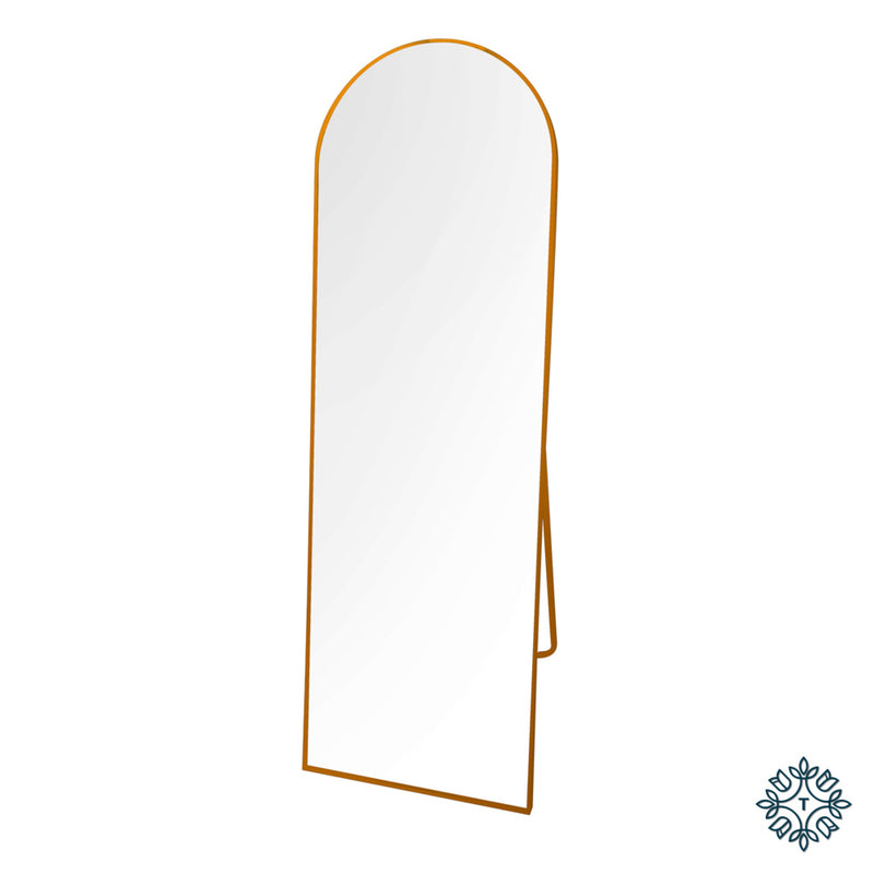 Tara Modena floor standing mirror gold 160cm