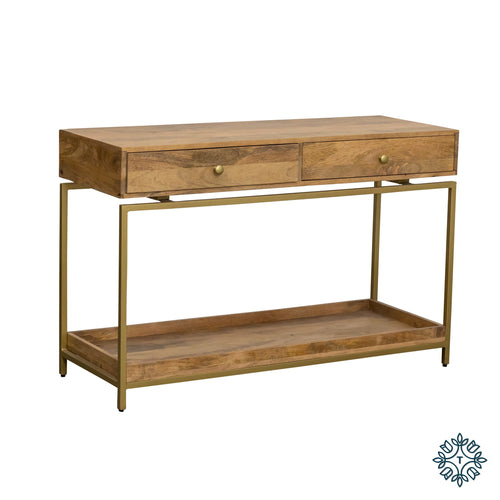 Tara Beki console table natural mango