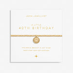 Joma A Little '40th Birthday' Bracelet In Gold Plating 6990