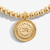 A Little '30th Birthday' Bracelet In Gold Plating 6989