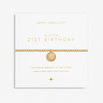 Joma Beautifully Boxed A Little 'Happy 21st Birthday' Bracelet 6988