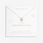 Joma A Little 'Godmother' Necklace In Silver Plating And Rose Gold Plating 6829