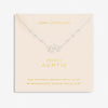 Joma Forever Yours 'Amazing Auntie' Necklace In Silver Plating 6715