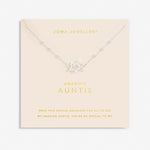 Joma Forever Yours 'Amazing Auntie' Necklace In Silver Plating 6715