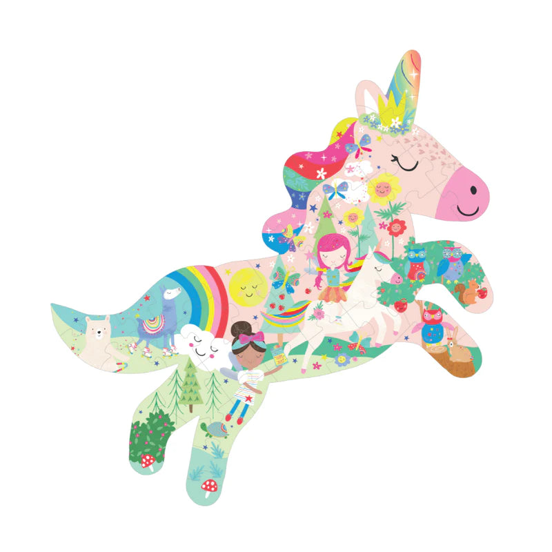 Floss & Rock JIGSAW 40PC RAINBOW UNICORN